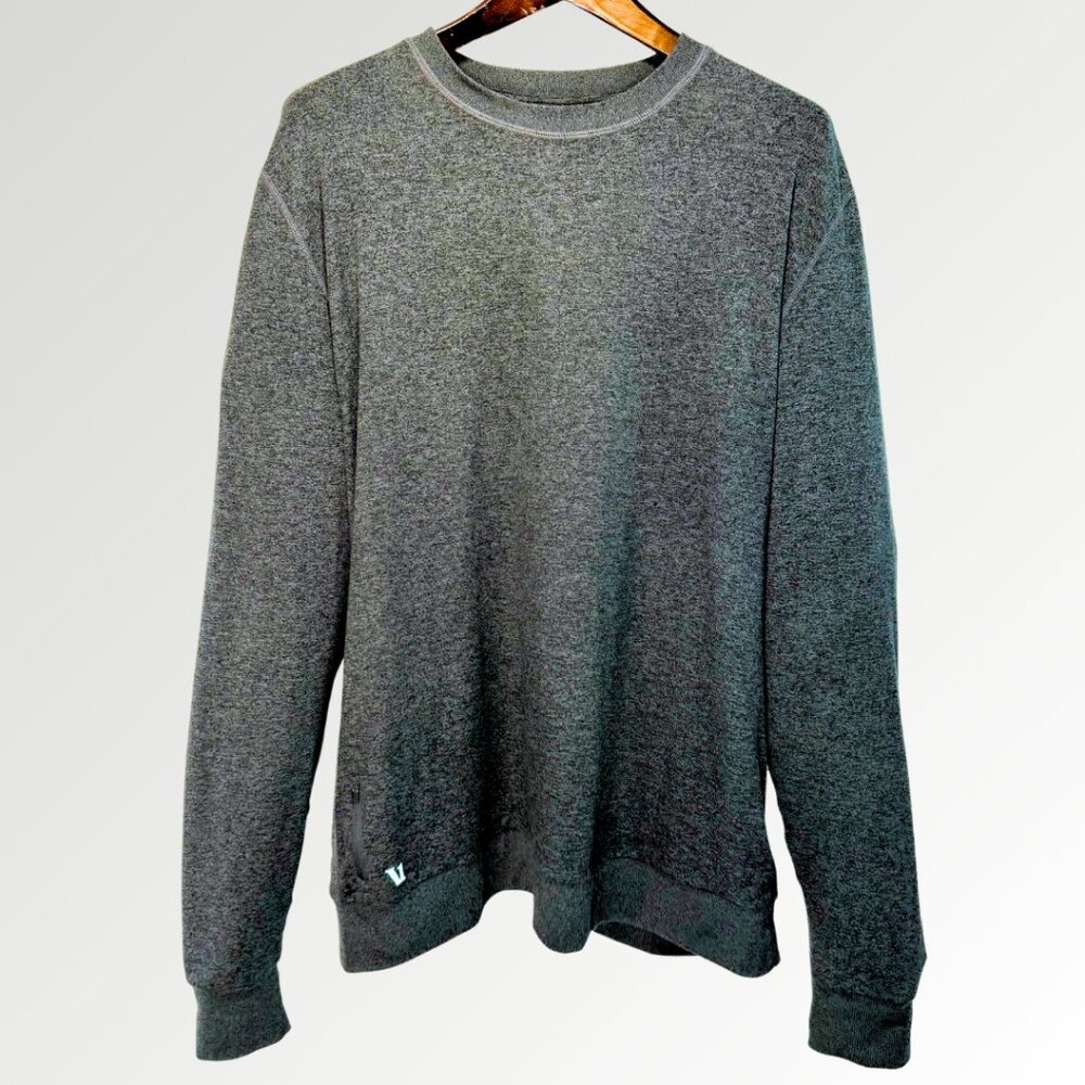 vuori Men's Ponto Performance Crew in Charcoal Heather - XL - Picture 4 of 15